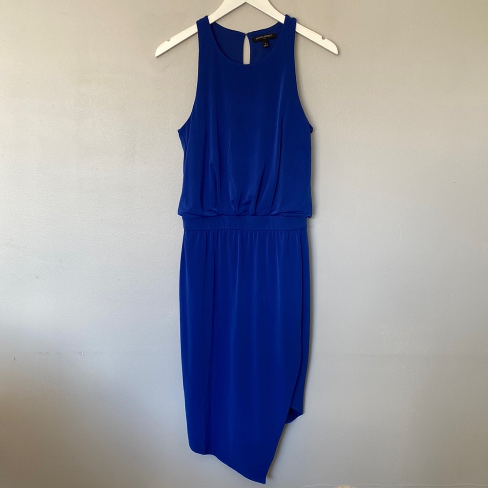 Royal blue banana republic dress